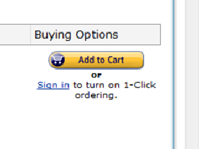 Add to cart button
